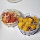 망고루 | 요아정 신메뉴 고체 양쯔간루 망고 디저트 후기 + 우베아이스크림 조합 먹어본 후기