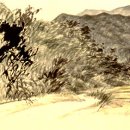 한국화(수묵 담채화) 이미지