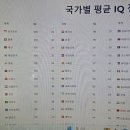 국가별 IQ 평균 울나라 세계 2위 이미지