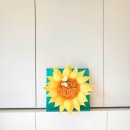 페이퍼플라워 주름지 해바라기 액자 이미지