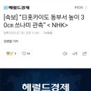 [속보] “日홋카이도 동부서 높이 30㎝ 쓰나미 관측” ＜ NHK＞ 이미지