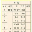 6월 성경읽기 표입니다(안창호신부) 이미지