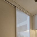 해운대힐스테이트위브경로당 | 패브릭 접합유리 중문 그 은은한 매력, 부산 해운대 힐스테이트위브 자동중문 시공후기