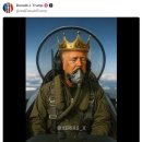 트럼프 ‘노 킹스’ 시위 조롱…왕관 쓰고 오물 투척 영상 게시 이미지