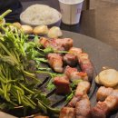 해남잔치국수 | 용인 기흥구청 맛집 해남묵은지소금구이 숙성 통삼겹살 오겹살 묵은지라면 후기 미숫가루 무료