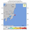 일본 치바 ,이바라끼 해안인근 규모 5.1 지진발생 이미지