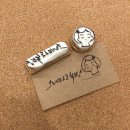 [동구샘터] 수제 지우개 스탬프 | 꼽딱하게 그레타책방 로고스탬프 제작