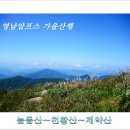 제 228차 정기산행 영남알프스 능동산(983m),천황산(1189m),재약산(1108m) =100대명산= *억새/층층폭포* 산행공지 2015.09.13. 06:00 출발 이미지