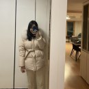 [허리끈 숏패딩 추천] 캐리스노트 폭스퍼 구스 숏패딩 (라이트베이지) 구매 후기