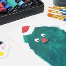 아크릴그림 입문 | 취미미술 시작하기 좋은 아클라 아크릴물감 미술용품 전문가용 물감 후기