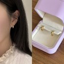 J1200 | 골든듀 18k 아스테리아 귀걸이 구입 후기 18k 원터치 링 귀걸이 데일리 추천