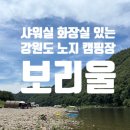 홍천레저타운 | 노지 캠핑장 추천 강원도 차박 보리울 샤워실 화장실 계곡