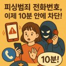 📞 피싱범죄 전화번호, 이제 10분 안에 차단! 이미지