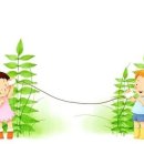 나무와 아이들 일러스트 (어린이날 이미지) 이미지