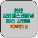 안산시외버스터미널 | 안산 시외버스터미널 버스 시간표