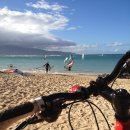 하와이 마우이 섬 카훌루이 공항 뒷편 자전거 도로 이미지
