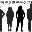대한민국 연령별 인구수 분포 현황 이미지