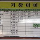 경남 거창군 시외버스터미널 버스시간표(2010년11월14일) 이미지