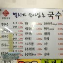 멸치가 살아있는 국수 이미지