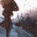 비오는날 수채화 이미지