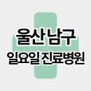 울산 남구 주말 일요일 진료병원 리스트 (달동, 삼산동, 신정동, 야음동 등)