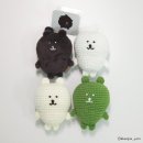 코바늘로 뜨는 귀여운 손뜨개 인형 | 농담곰 - 컬러 담곰이&#39; 코바늘 인형 만들기 도안/ 손뜨개인형, 아미구루미, 뜨개질, 크로셰인형, 무료도안