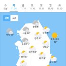 11월14일 날씨 이미지