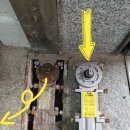 유리의옷가게 | 중랑구 망우동 옷 가게 유리문 수리: 부식된 H 바와 힌지 교체로 새 문처럼