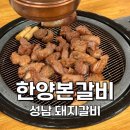 수정로257번길 | [성남:신흥동] 목살이 아닌 진짜 돼지갈비가 나오는 성남 돼지갈비 맛집, 한양본갈비 (초벌과 그릴링...