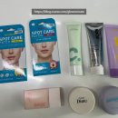(주)코리아세븐 장안대로점 | 다이소 요즘 산 것들.(스팟 패치/프라이머/선크림/bb크림/톤업크림/파우더 2종)