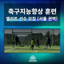 서울 권역 축구지능 향상 훈련 엘리트 선수 모집. 이미지