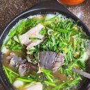 남은 수육 요리 집에서 돼지국밥 만들기 돼지국밥 육수 다대기 양념장 레시피 이미지