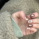 안산시시민시장 | 안산네일 추천, 백운동 네일아트 잘하는 네일아리에서 겨울 무드 브라운 네일 받은 후기