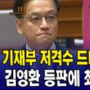 기재부 저격수 민주당 김영환 의원, 최상목 권한대행 땀뻘뻘 이미지