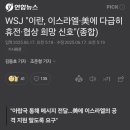 월스트릿저널 "이란, 이스라엘에 다급히 휴전 신호" 이미지