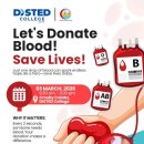 DISTED-Blood Donation Drive:03 March 2026 9.30 am – 3.00 pm 이미지