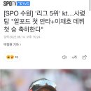 [SPO 수원] &#39;리그 5위&#39; kt…사령탑 &#34;알포드 첫 안타+이채호 데뷔 첫 승 축하한다&#34; 이미지