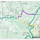 춘천지맥 2구간(하뱃재~각근치~응봉산~행치~451번 도로~미다리) 18km 이미지