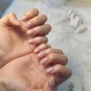 더별 | [군포 산본역 네일샵] 네일더별 원컬러 젤네일 글리터 후기