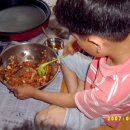 요리실습 - 오징어 김치전 만들기 이미지