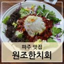 파주 원조한치회 비빔회 맛집 방문후기