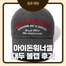 투윈시스템 | 대두볼캡 추천｜아이돈워너셀 System Down Maxi Cap Charcoal 후기, 시스템 다운 맥시 캡 차콜 실착 후기