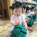 watermelon / 수박 잘라 먹어보기 / 수박씨를 삼켰어요. 이미지