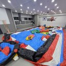 (야간)재봉 | 라바유아체육 안양 태권도장 에어바운스 출장 수리 후기｜야간 긴급 복원 작업으로 튼튼하게 완벽 수리!