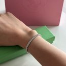 테니스박스(Tennis Box) | 갤러리아광교점 [스와로브스키] 테니스팔찌 실버 가격 사이즈 as여부 착용후기