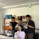 시네자 천연염색스튜디오 | [수업후기] 교원그룹 사보 허브스머지스틱과 꽃잎염색 보자기