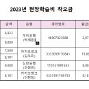 23년 현장학습 착오내역 및 반환통장사본, 등본 이미지