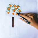 펀 리폼아트 | 다양한 패브릭 염색 물감! 펜부터 색지, 물감으로 티셔츠 리폼하기!