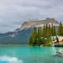 캐나다 브리티시컬럼비아주 요호 국립공원 에메랄드 레이크(Emerald Lake) 이미지