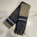 S0576 | 아브라함문 머플러 추천 / ABRAHAM MOON 메리노울 쇼머플러 50cm - 메디슨 네이비 카멜 / 겨울 머플러 코디